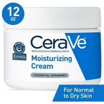 CeraVe Moisturizing Cream, Face & Body Moisturizer for Normal to Very Dry Skin, 12 oz