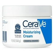 CeraVe Moisturizing Cream, Face Moisturizer & Body Lotion for Normal to Very Dry Skin, 12 oz
