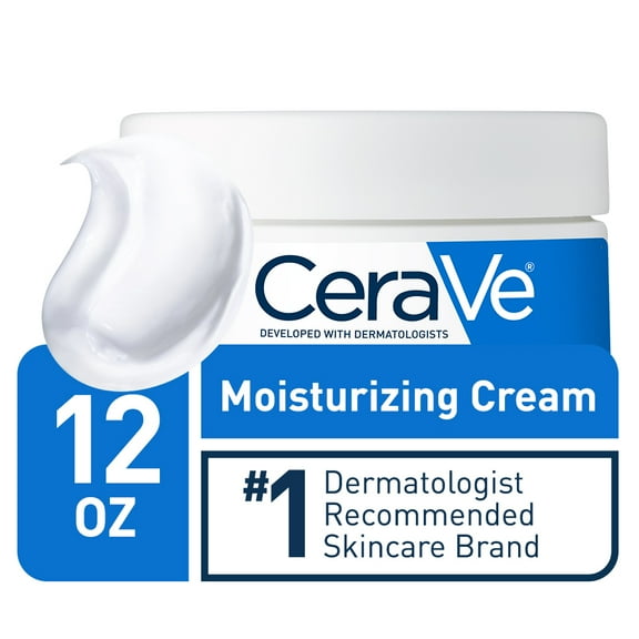 CeraVe Moisturizing Cream, Face and Body Moisturizer, 12 oz
