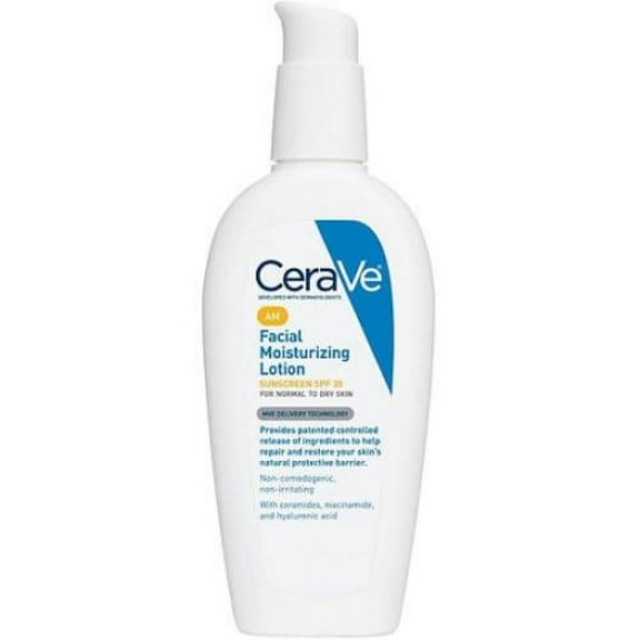 CeraVe Moisturizing Facial Lotion AM, SPF 30, 3 Ounce []