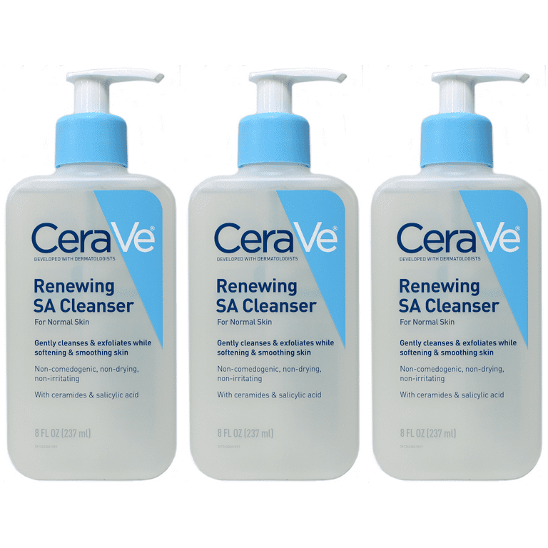 CeraVe Renewing SA Face Cleanser for Normal Skin with Salicylic