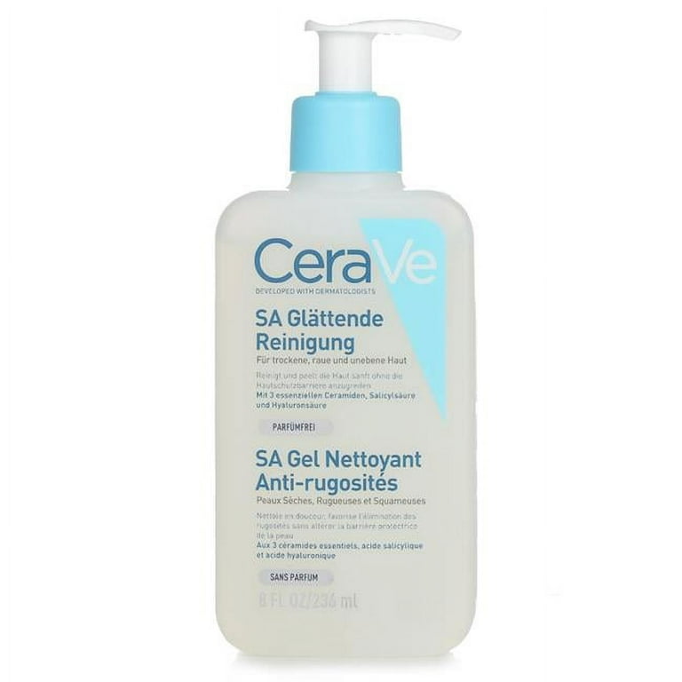 CeraVe SA Exfoliating Face Wash, Smoothing Facial Foaming Gel