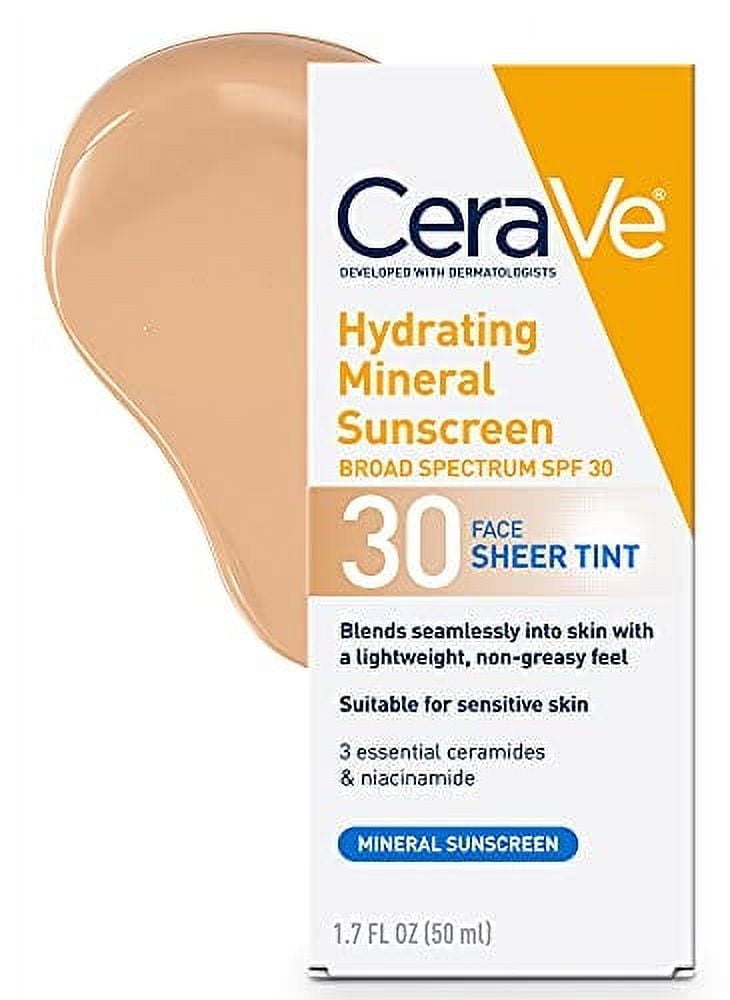  CeraVe 100% Mineral Sunscreen SPF 30