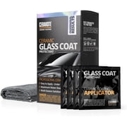 Cerakote Ceramic Glass Coat Protectant Kit, Rain Repellent Hydrophobic Windshield Coating, 4-Wipe Kit