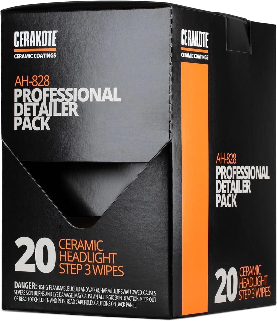Cerakote Headlight Restoration Step 3 Ceramic Coating Wipes Bulk Pack for Detailers, 20 Count