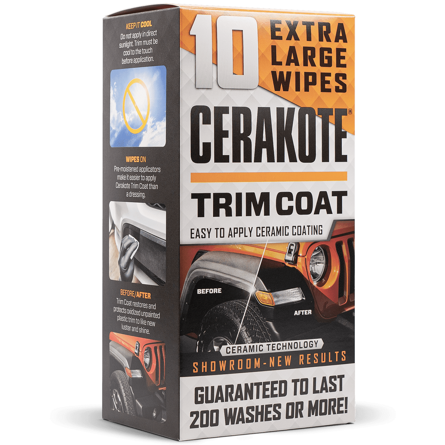 Cerakote Ceramic Trim Coat, Plastic Trim Restorer, Size: 1 Vehicle Kit