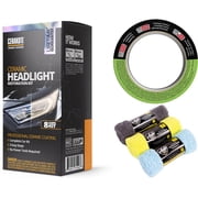 Cerakote Headlight Restoration Bundle with 3M Masking Tape and Auto Drive Microfiber Towels
