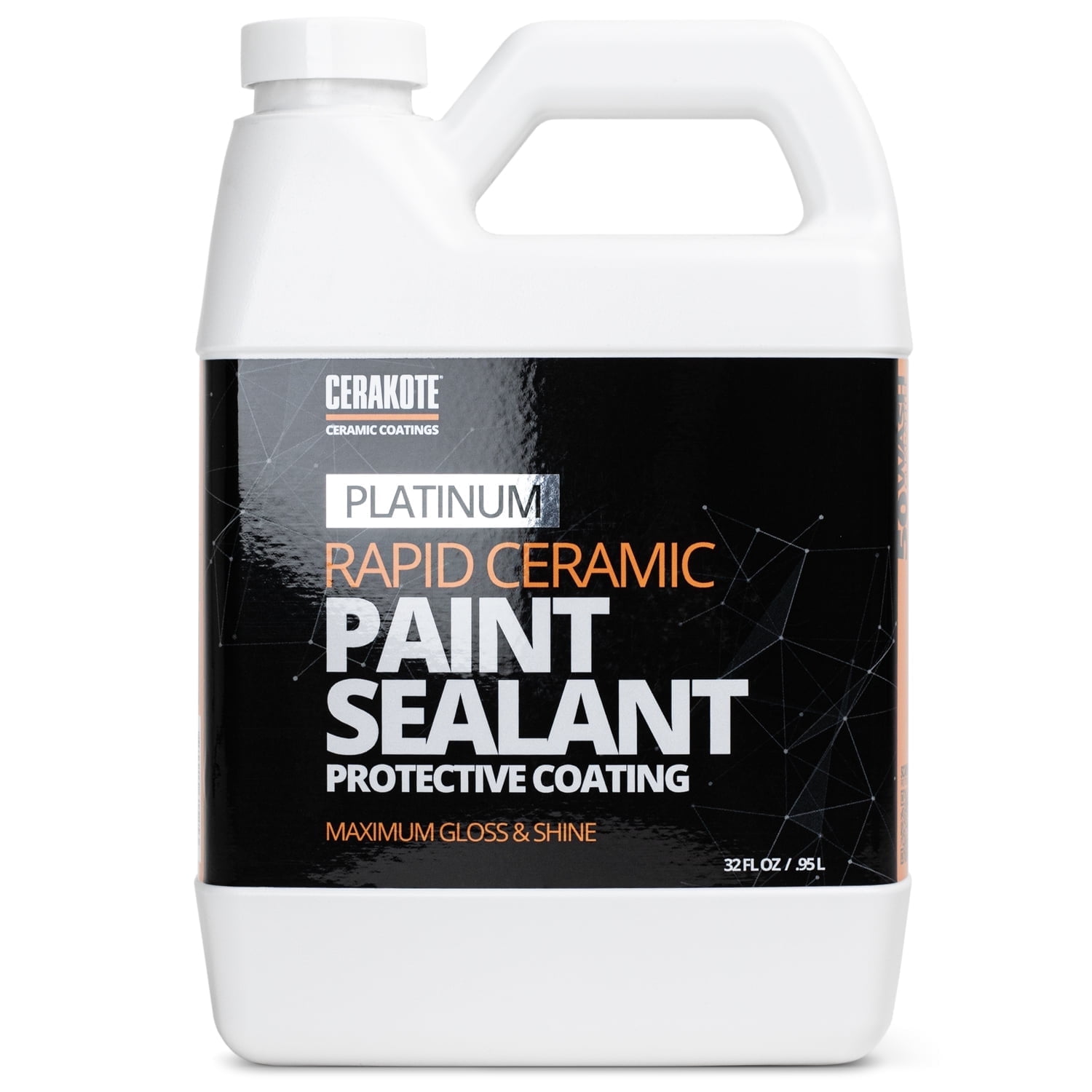 Cerakote Platinum Rapid Ceramic Paint Sealant Kit, High Gloss Protective Coating for Cars, 32 fl oz