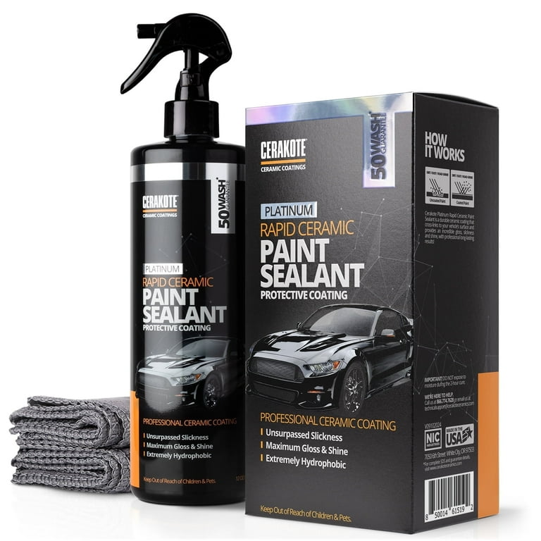 Cerakote Platinum Rapid Ceramic Paint Sealant Spray, 12 fl oz