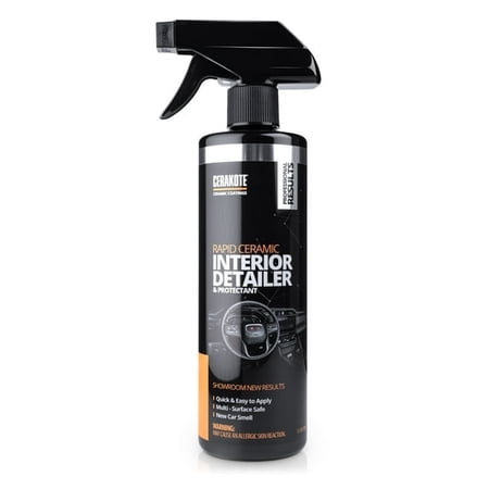 Cerakote Rapid Ceramic Interior Detailer, Cleans and Protects Vehicle Interior, Non-Greasy, 12 fl oz