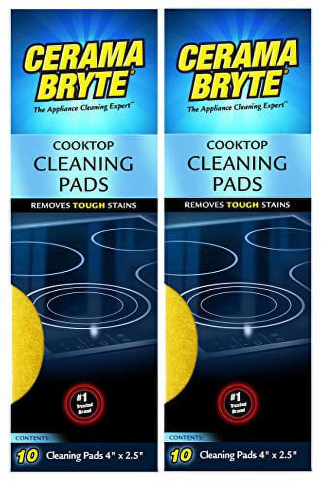 Cerama Bryte Cooktop Cleaning Pads, 10Count 2 Pack