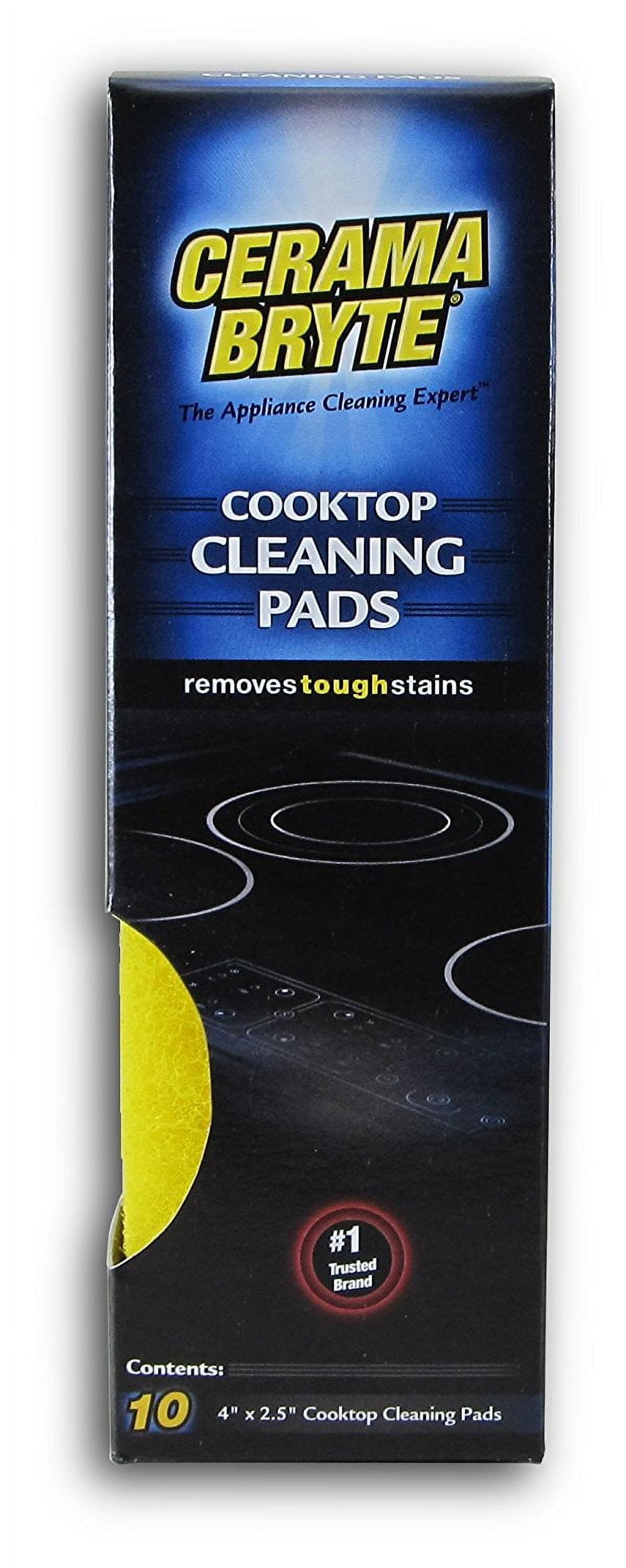 Cerama Bryte GlassCeramic Cooktop Cleaning Pads for Stubborn Stains