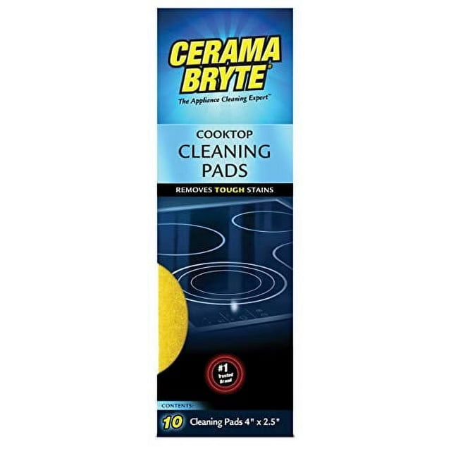 Cerama Bryte GlassCeramic Cooktop Cleaning Pads for Stubborn Stains