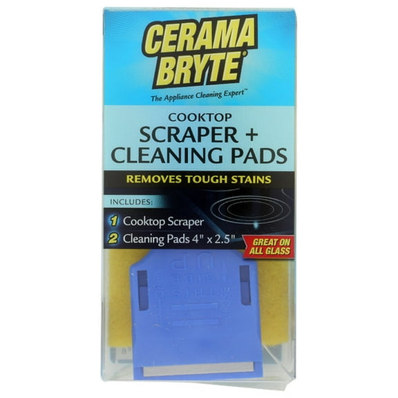 Cerama Bryte Scraper Kitchen Cleaning Pad 1 Kit Pack of 8