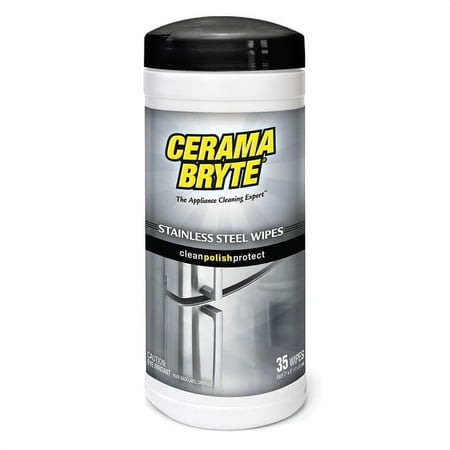 Cerama Bryte® Stainless Steel Cleaning Wipes, 35-ct