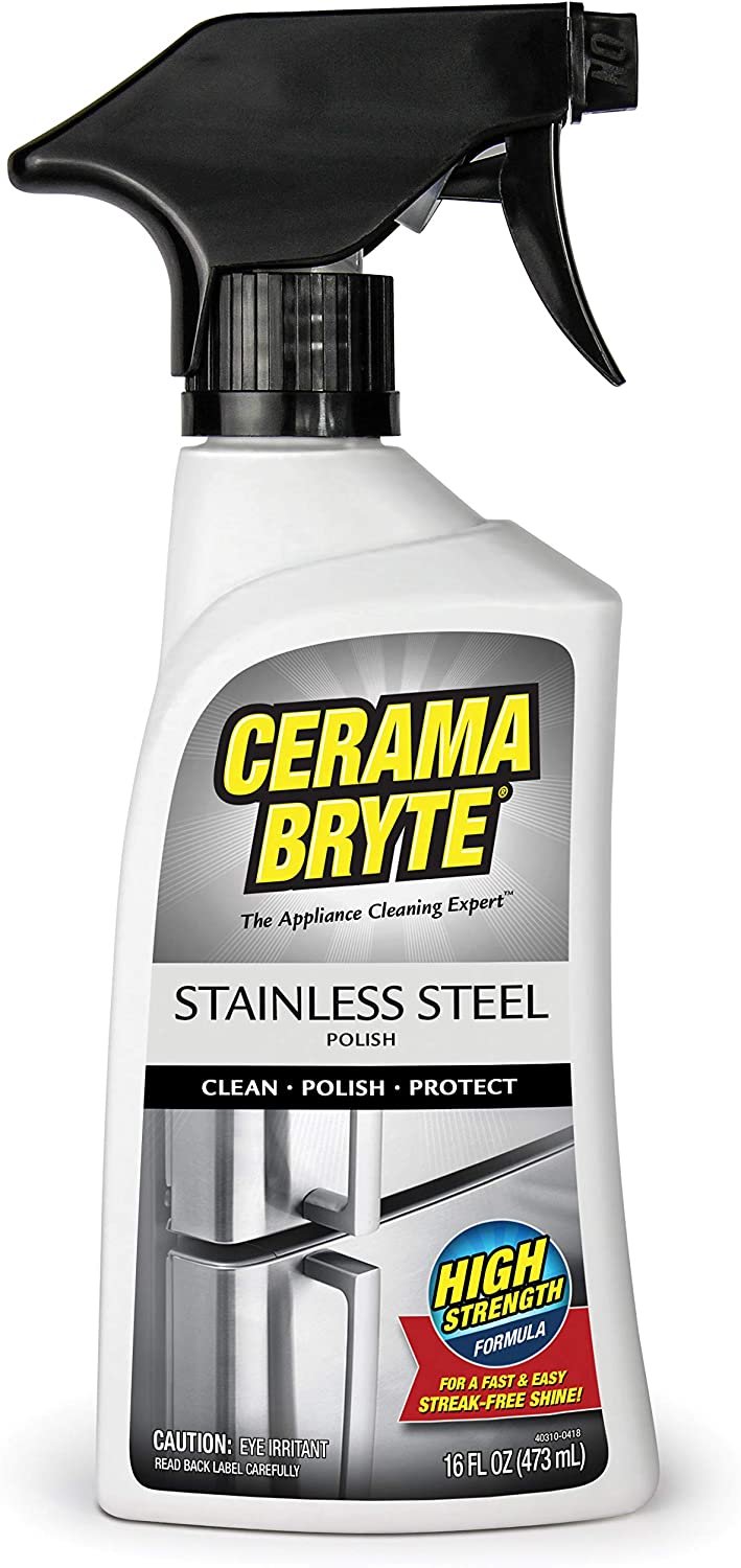 Cerama Bryte Stainless Steel Polish Spray, 16 Ounce, Streak-Free Shine, Clean and Protect, High Strength Formula - image 1 of 3