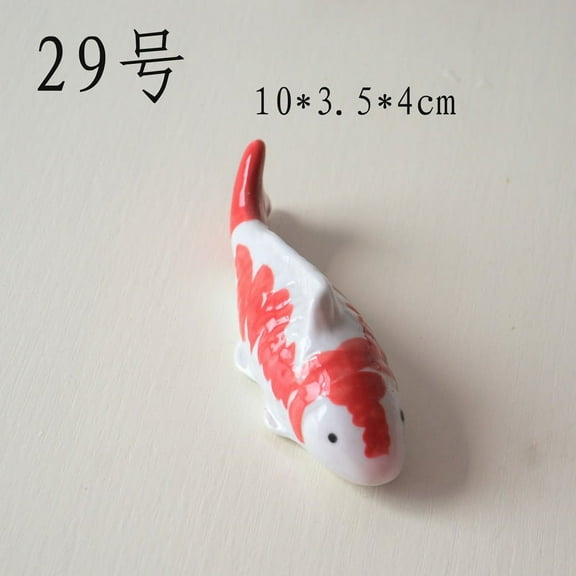 Ceramic : 2pcs Artificial Aquarium Floating Realistic Floating Koi Fish Figurines Indoor Or Outdoor Decor For Desktop Ornaments Fish Tank Fish Bowl Pond Garden