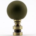 thumbnail image 1 of Ceramic  35mm Tarragon Ball Antique Base Finial 2"h, 1 of 2