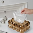 thumbnail image 1 of Abstract Tissue Box Cover | Stylish Storage Vase for Bathroom Vanity & Home Decor | Fits Standard Tissues | Bedroom, Kitchen, Living Room & Office Desk Centerpiece, 1 of 7