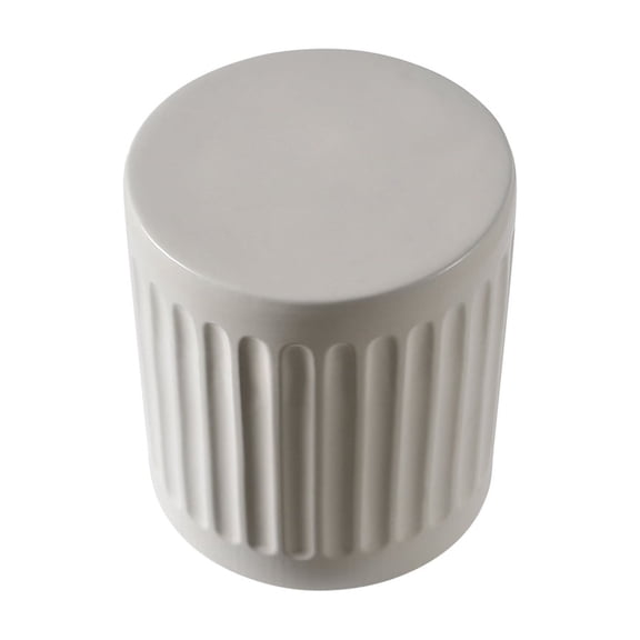 Ceramic Accent Table - Outdoor Side Table - Modern Patio Decor - 13" Dia x 15"H