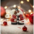 thumbnail image 1 of Ceramic African American Santa Couple Salt and Pepper Shakers Gift, 1 of 5