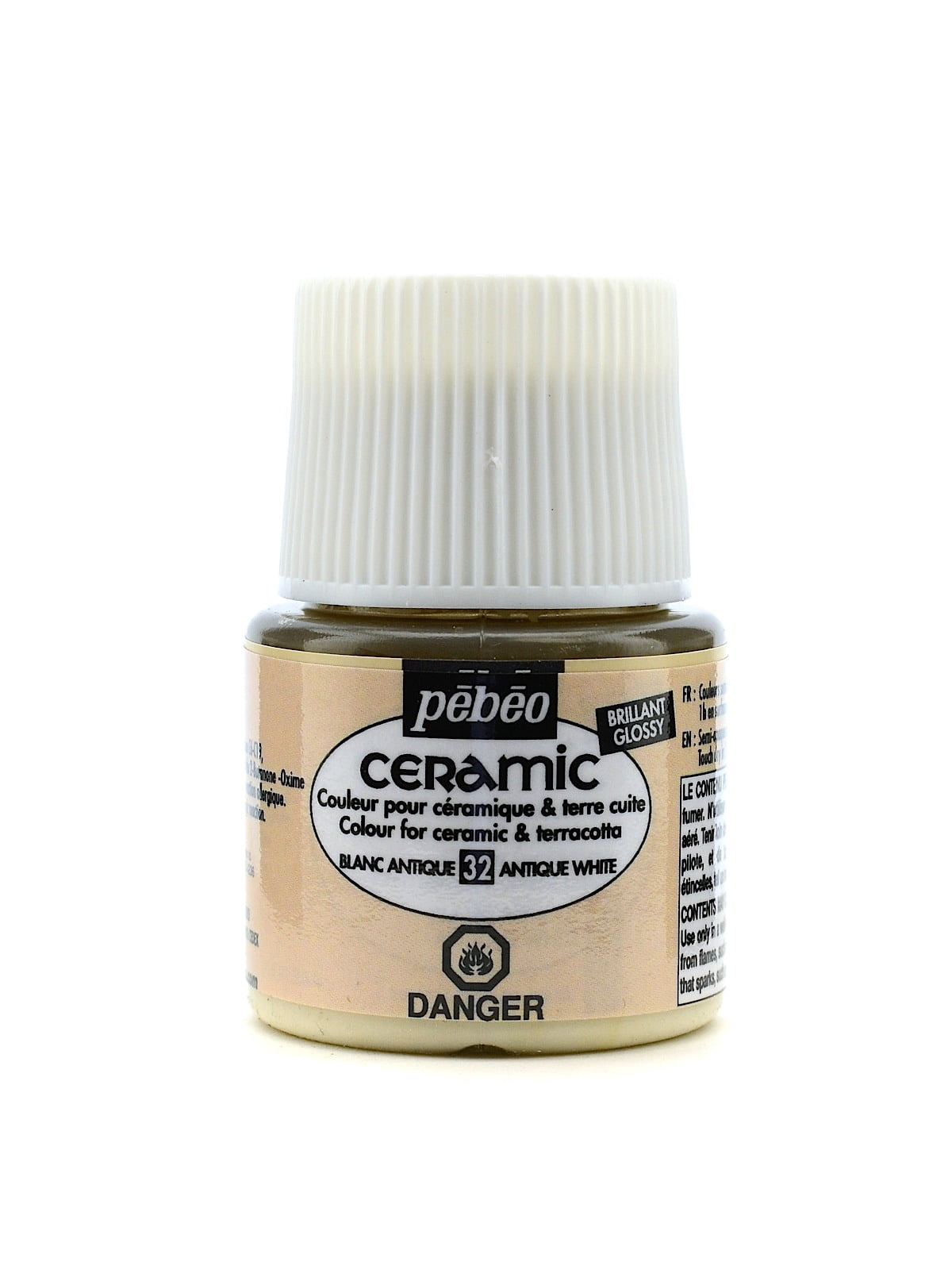 Ceramic Air Dry China Paint antique white, 45 ml (pack of 3)