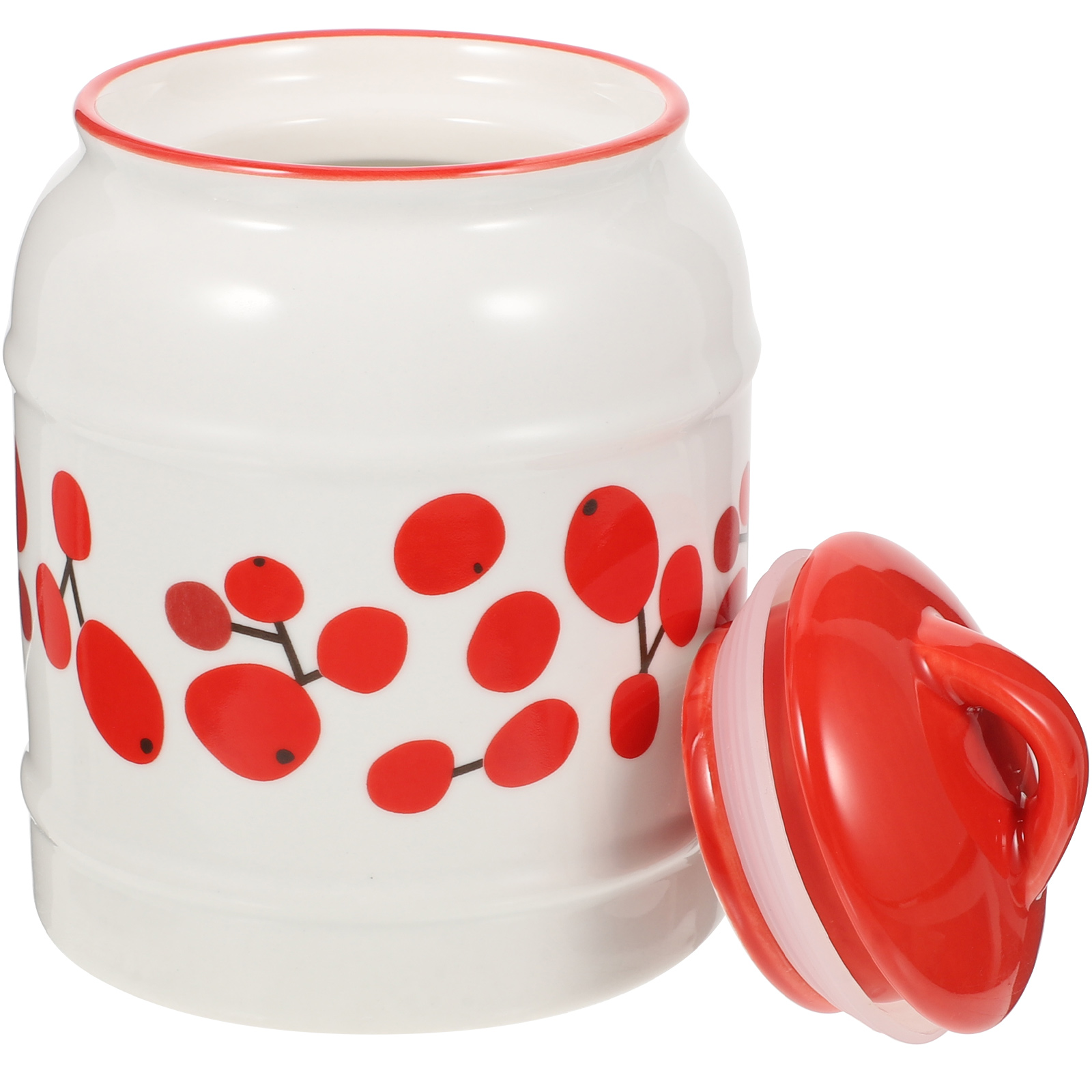 Ceramic Airtight Jar Strainer Oil Container for Kitchen Grease Catcher