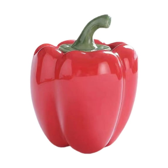 Ceramic Airtight Jar Tea Leaves Storage Containers Chili Pepper Shape Multi Function for Kitchen