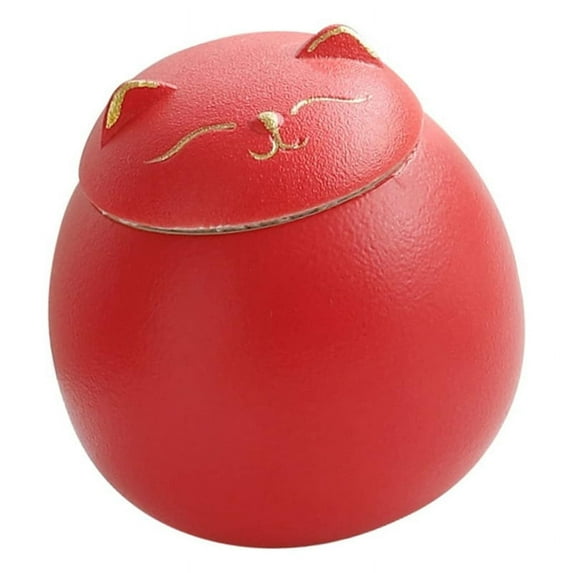 Ceramic Airtight Jar Tea Storage Cat Shape Jars Porcelain for Spices Pot Coffee Nuts C