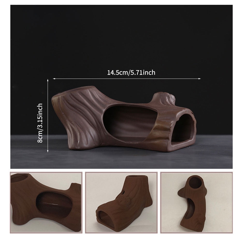View of Ceramic Aquarium Decoration Fish Shrimps Shelter House Pottery ...