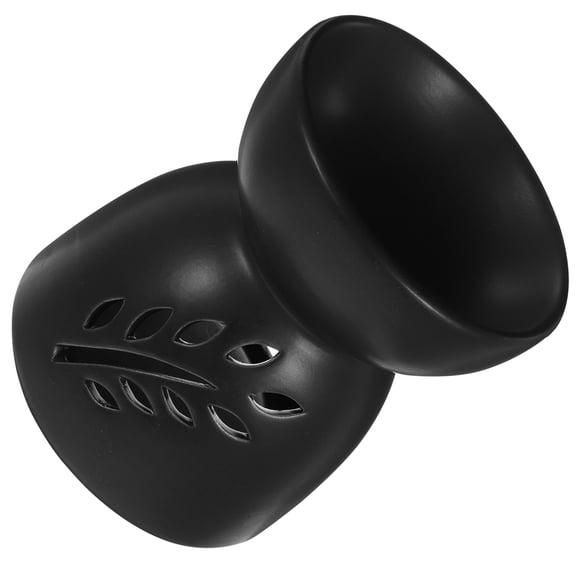 Ceramic Aroma Burner Incense Candle Essence Diffusers Small Black