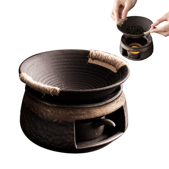 Ceramic Aromatherapy Stove Essential Oil Burner, Handmade Incense Kit for Meditation & Relaxation