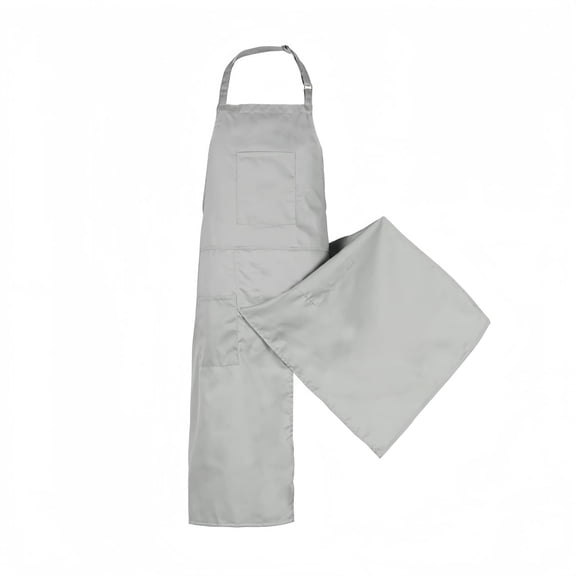 Ceramic Artist Apron With Split Design Protective Garment For Pottery Clay Kneading Featuring Three Pockets Polyester