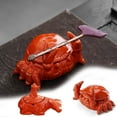 thumbnail image 1 of Ceramic Ashtray under $5! Xqxayjr Ceramic Ashtray with Crab Boy Design, Wine Red Desktop Decoration for Home Office, Multifunctional Tea Pet and Ash Storage, 1 of 9