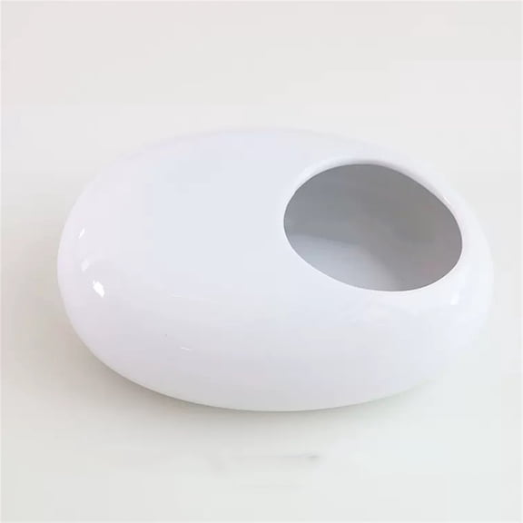 Ceramic Ashtray Office Anti-fly Ash Cigarette Cigar Ashtray Household Living Room Dining Room Bedroom Office Study Oval Ceramic Ashtray