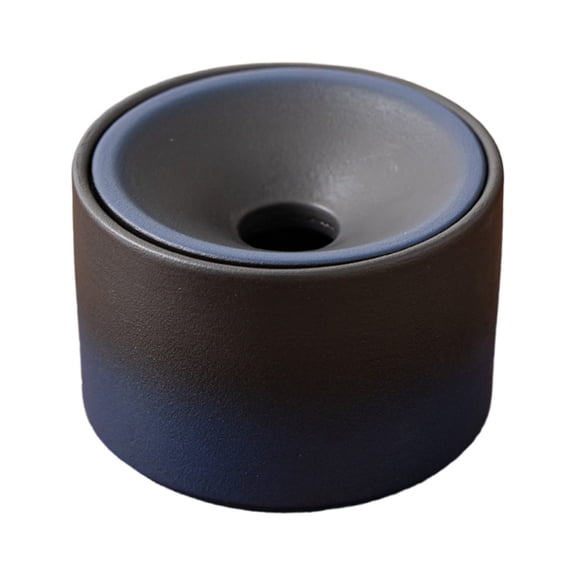 Ceramic Ashtray with Lid, Windproof Ash Container, Large Gradient Desktop Ash Holder for Home Office Indoor Outdoor Use, 1 Pcs, 4.64x3.14"