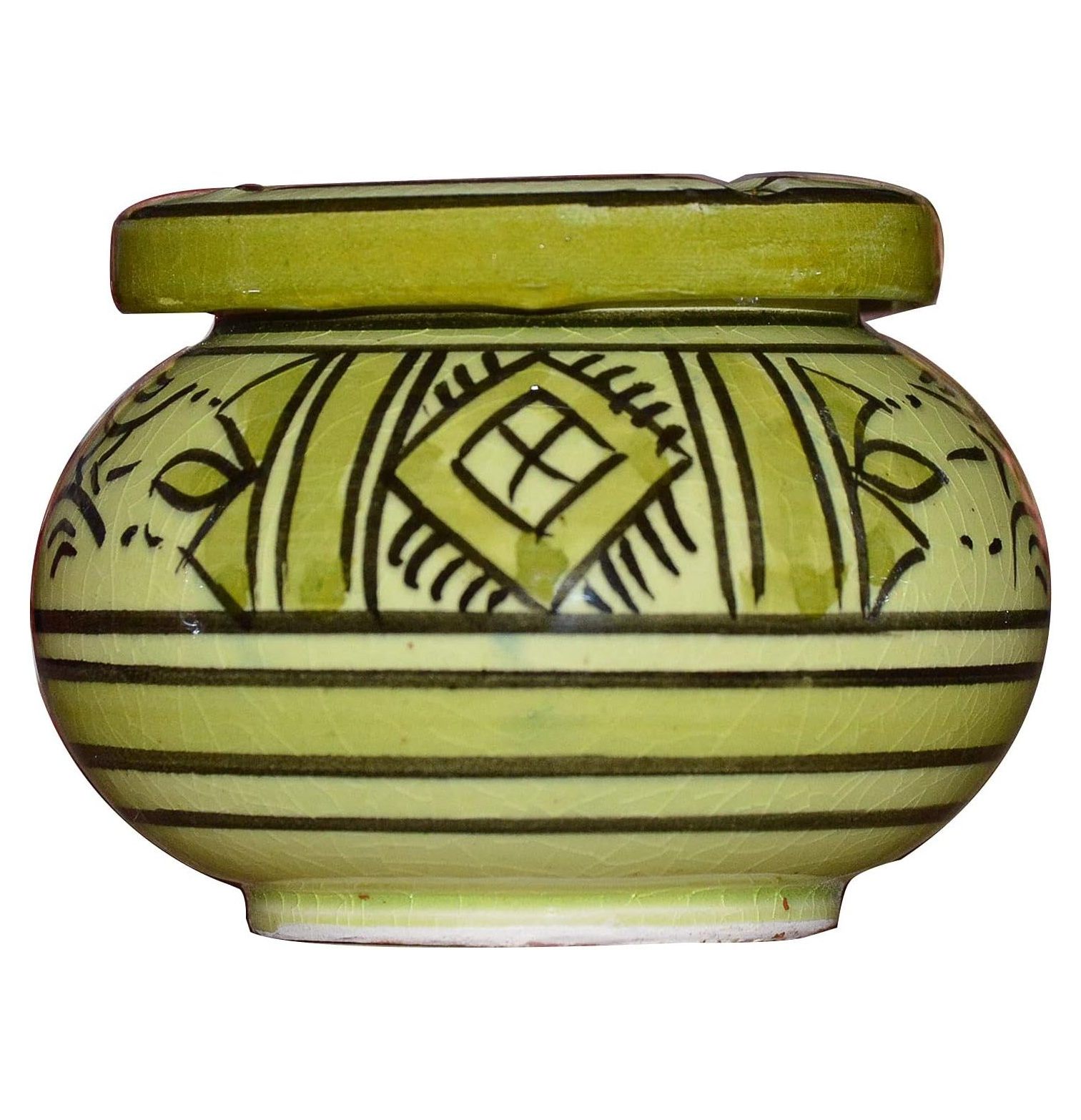 Ceramic Ashtrays Hand Made Moroccan smokeless Ceramic Colors Small