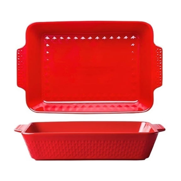 Ceramic Baking Dish 3800ml Large Roasting Pan for Oven Microwave