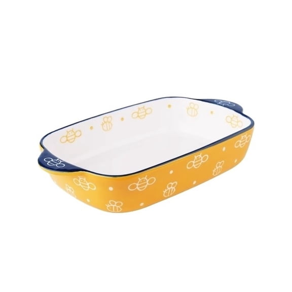 Ceramic Baking Tray with Handles Oven Safe Lasagna Pan 2 Pack
