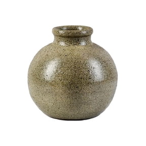 Ceramic Ball Vase, Mud-Green, Pack 1