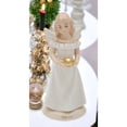 thumbnail image 1 of Ceramic Baptism Angel 2.4x5.6 Inch White Porcelain Gift, 1 of 3