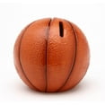 thumbnail image 1 of Ceramic Basketball Piggy Bank 4.75 Inch Kid's Room Game Room Home Decor Gift, 1 of 4