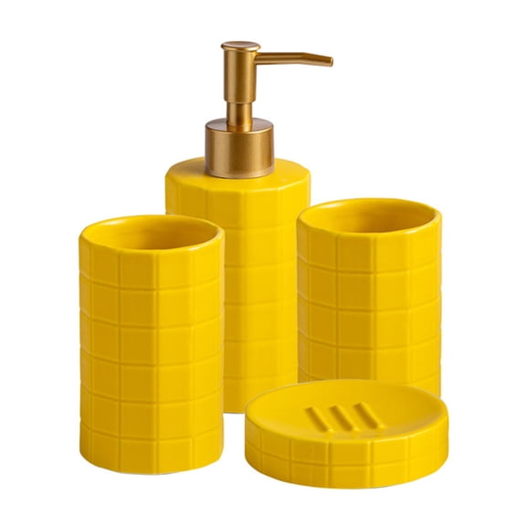 Ceramic Bathroom Accessories Glazed Finishes Space Saving Design For Countertop