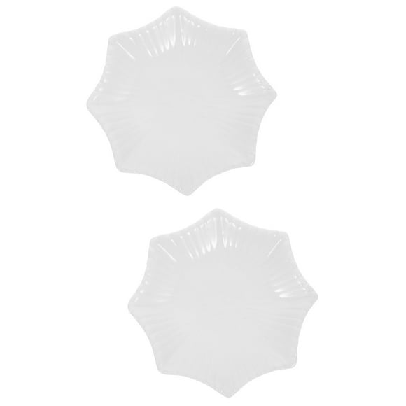 Ceramic Bathroom Tray Set of 2 Square Jewelry Desktop Storage Wedding Decor Decoration Ring Dish for Trinket White