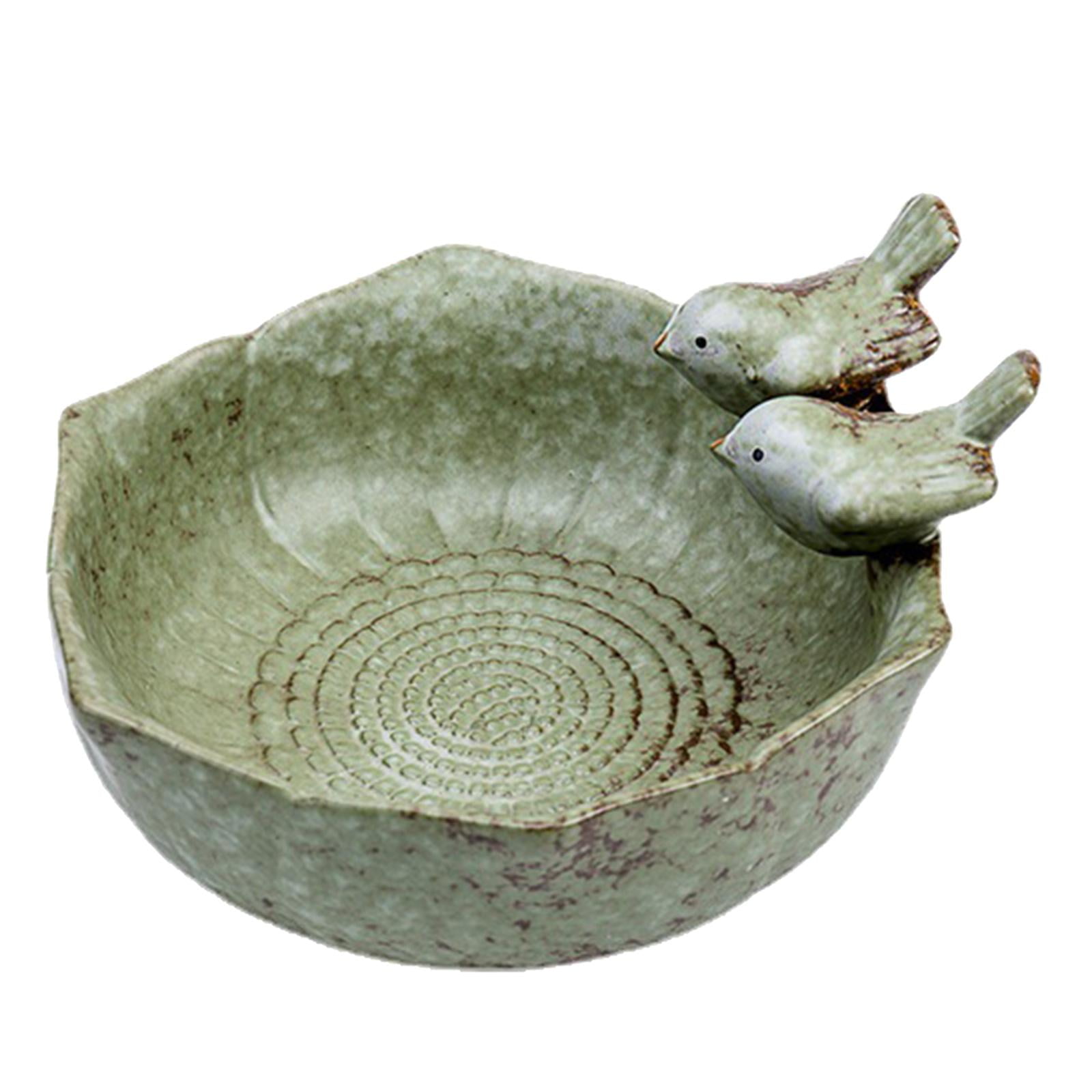 Ceramic Bird Bh Bird Feeder Cartoon Aquarium Flower Pot Fruit Ple Home Furnishing Outdoors