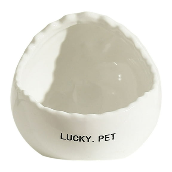 Ceramic Bird Feeder & Water Bowl | Sunblock Leakproof Design | Pet Food Basin for Parrots Peafowls & Wild Birds | Easy to Clean