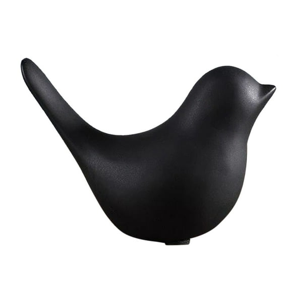 Ceramic Bird Ornament Verdsylv Modern Ceramic Bird Ornament, Black Minimalist Sculpture for Living Room Table, Bookshelf Decor & Unique Housewarming Gift, Minimalist Sculpture, Black2