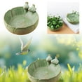 thumbnail image 1 of Ceramic Birdbath Bowl for Outside - 9.45" Ground Bird Bath & Feeder Tray - Outdoor Garden, Courtyard, Deck & Balcony Decoration - Bee & Bird Watering Station, 1 of 6