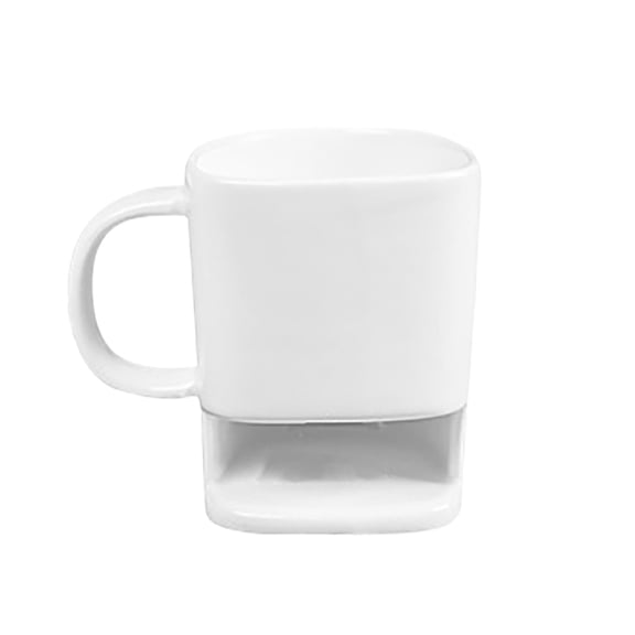 Ceramic Biscuit Mug Coffee Tea Cup Office Home Microwave Safe Drinkware 1Pc 0.88Lb