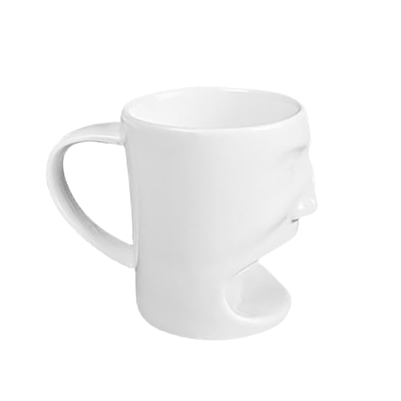 Ceramic Biscuit Shaped Coffee Mug 6 Oz Capacity Novelty Cup For Tea Hot Chocolate Microwave Safe Home Office Kitchen Decor